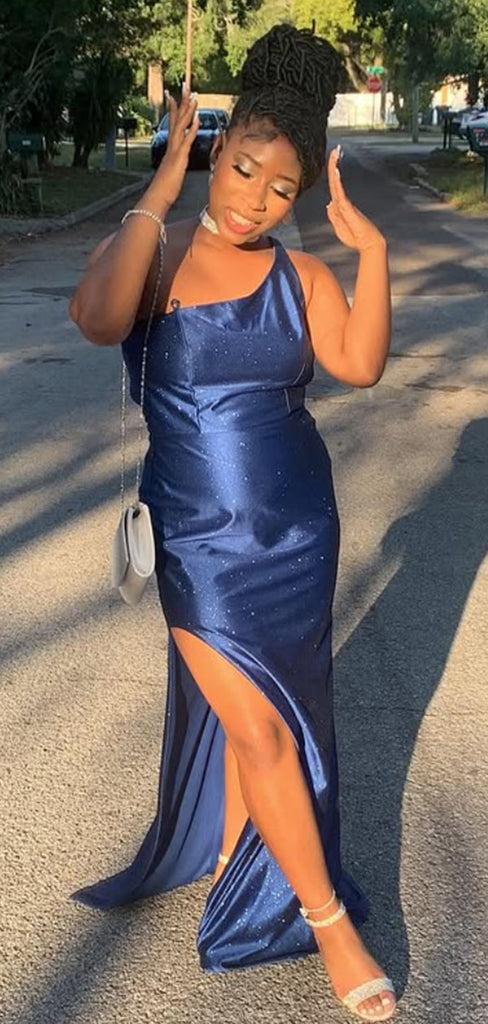 Popular Blue Slit Mermaid Long Formal Gown to Impress,WGP1910
