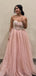 Elegant Pink A-line Sweetheart Long Formal Gown to Impress,WGP1840