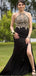 Sparkly Black Mermaid Halter Long Formal Gown to Impress,WGP1922