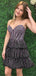 Sparkly Black Sweetheart Homecoming Dress Graduation Party Dress , QB0914