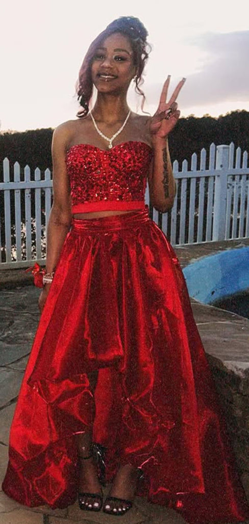 Sexy Red Sweetheart A-line Long Formal Gown to Impress,WGP1802