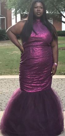 Popular Purple Mermaid Long Formal Gown to Impress,WGP1929