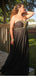 Elegant Black Sweetheart A-line Long Formal Gown to Impress,WGP1869