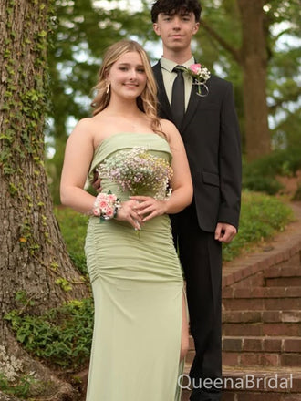 Sexy Green Straight Across Mermaid Long Formal Gown to Impress,WGP1866