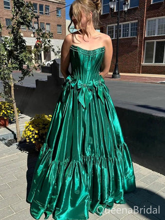 Elegant Green A-line Long Formal Gown to Impress,WGP1770