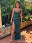 Sexy Green Mermaid Sweetheart Side Slit Party Prom Dresses,Evening Dresses,WGP338