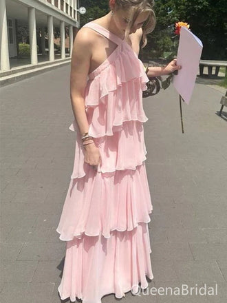 Elegant Pink Long Formal Gown to Impress,WGP1769