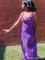 Sparkly Purple Mermaid Spaghetti straps Long Formal Gown to Impress,WGP1813