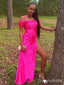 Popular Pink Spaghetti Straps Mermaid Long Formal Gown to Impress,WGP1853