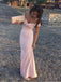 Elegant Pink Mermaid Off Shoulder Party Prom Dresses,Evening Dresses,WGP362