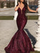 Sexy Mermaid V-neck Maxi Long Party Prom Dresses,Evening Dresses,WGP343