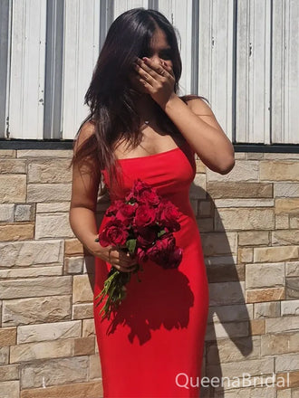 Popular Red Mermaid Spagehtti Straps Long Formal Gown to Impress,WGP1787