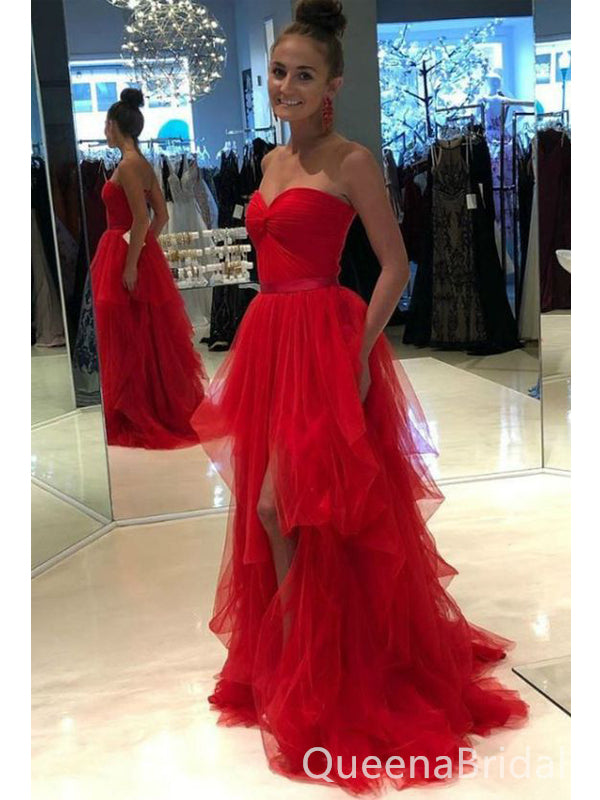 Sexy Red A-line Sweetheart Party Prom Dresses,Evening Dresses,WGP335