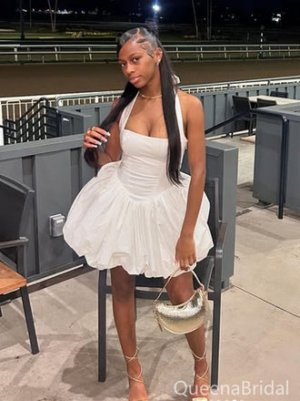 Sexy White Homecoming Dress Graduation Party Dress , QB0910