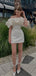 Cute White Homecoming Dress Graduation Party Dress , QB0874