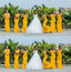 Simple Yellow Mermaid Cheap Maxi Long Bridesmaid Dresses Online, BDS0141
