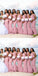 Simple Pink Mermaid Off Shoulder Cheap Maxi Long Bridesmaid Dresses, BDS0142