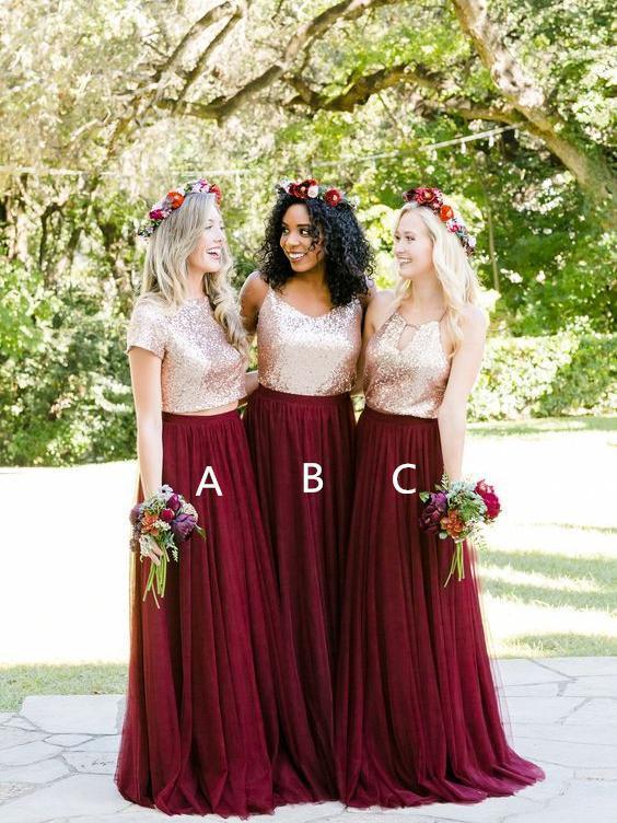 burgundy bridesmaid dresses online Burgundy Long Bridesmaid Dresses Moest Lace Applique Formal Dress ARD1771