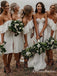 Marvelous Elastic Satin Off-The -Shoulder Sheath Bridesmaid Dresses, QB0646