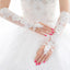 Bridal Gloves, French Lace Gloves, Floral Rhinestone Bridal Gloves, Long Design Fingerless Gloves, Wedding Gloves, TYP0548