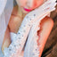 Long Finger Handmade Flower Rhinestone Wedding Bridal Gloves, TYP0636
