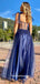 Sweetheart Lace-up Straps See Through A-line Tulle Sparkly Evening Gowns Prom Dresses , WGP159