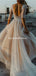 Romantic Scoop Half Sleeve Lace Backless Long Cheap Wedding Dresses, WDS0051