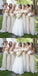 Pretty Sweetheart Long Cheap Ivory Chiffon Bridesmaid Dresses Online, QB0172
