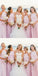 Pretty Round Neck Long Cheap Lilac Chiffon Bridesmaid Dresses with Bow Knot, QB0129