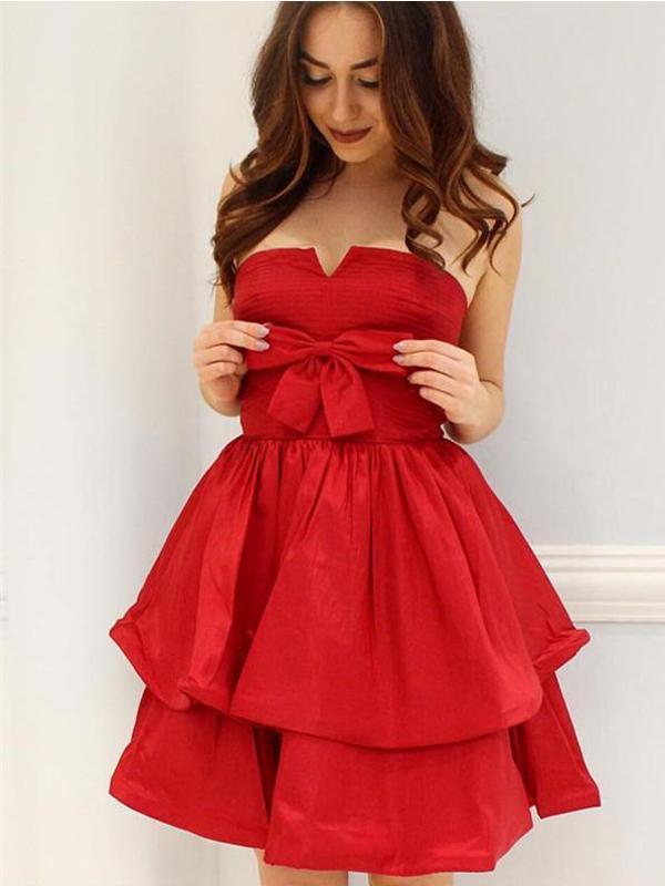 inexpensive short homecoming dresses Cute Spaghetti Straps Two Piece Sequins fg6039 This Cute Red A Line Tulle Zipper Back Short Homecoming Dress is a must Short Prom Dresses Cheap Short
