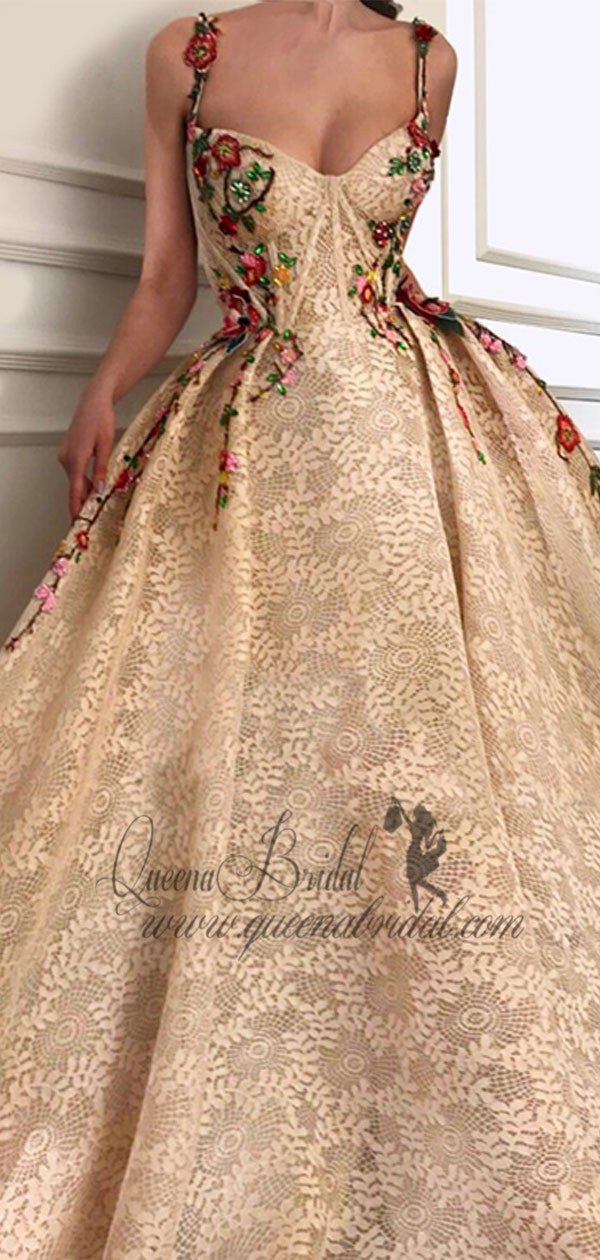 Unique Vintage Lace Ball Gown Cheap African Long Prom Dresses, QB0470 QueenaBridal Unique Vintage Lace Ball Gown Cheap African Long Prom Dresses, QB0470 QueenaBridal
