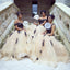 Pretty Off-Shoulder Tulle Bridesmaid Dresses with Appliques, QB0128