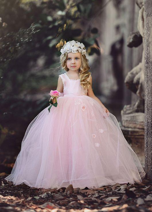 Flower Girl Dresses for Wedding Long Sleeve Butterflies Dresses First –  Avadress