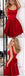 Red Straps Cheap 2018 Homecoming Dresses Under 100, CM408