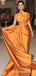 Newest Simple Charming Sweetheart Sleeveless Long Cheap  A-line Ornage Satin Prom Dresses, QB0925