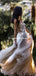 Spaghetti Strap Lace Appliqued Tulle A-line Long Cheap Wedding Dresses, WDS0059