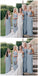 Chiffon One Shoulder Side Slit Long Cheap Bridesmaid Dresses Online, WG247