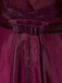 Maroon Ombre Prom Dresses V Neck Cheap Long Formal Dresses for Women, QB0316