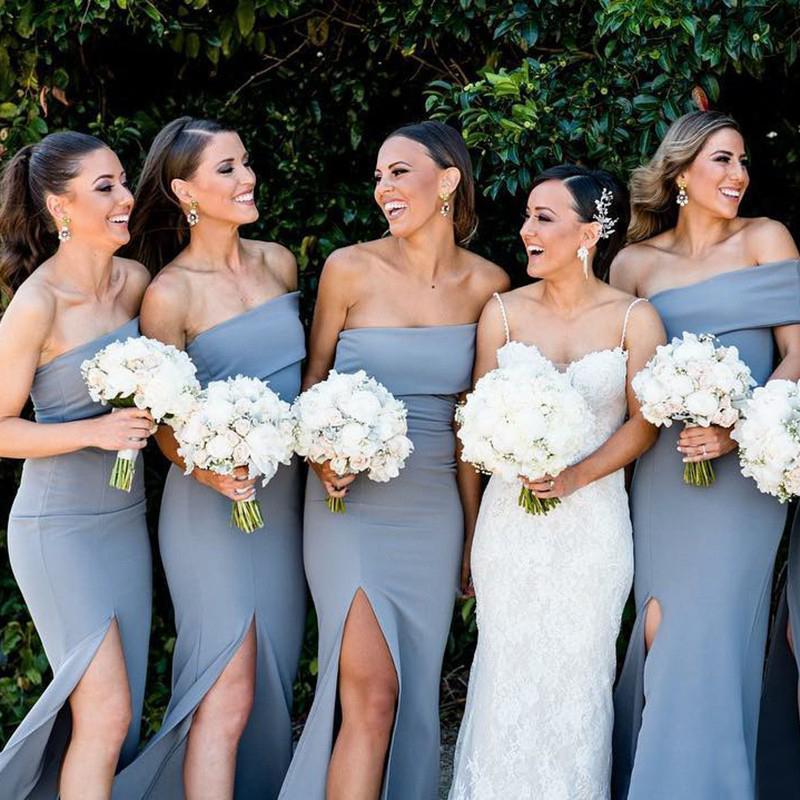 Unique Side Slit Mermaid Long Bridesmaid Dresses Online, WG308 QueenaBridal Unique Side Slit Mermaid Long Bridesmaid Dresses Online, WG308 QueenaBridal
