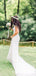 Charming Illusion Neck Off Shoulder Long Cheap Lace Wedding Dresses, QB0854