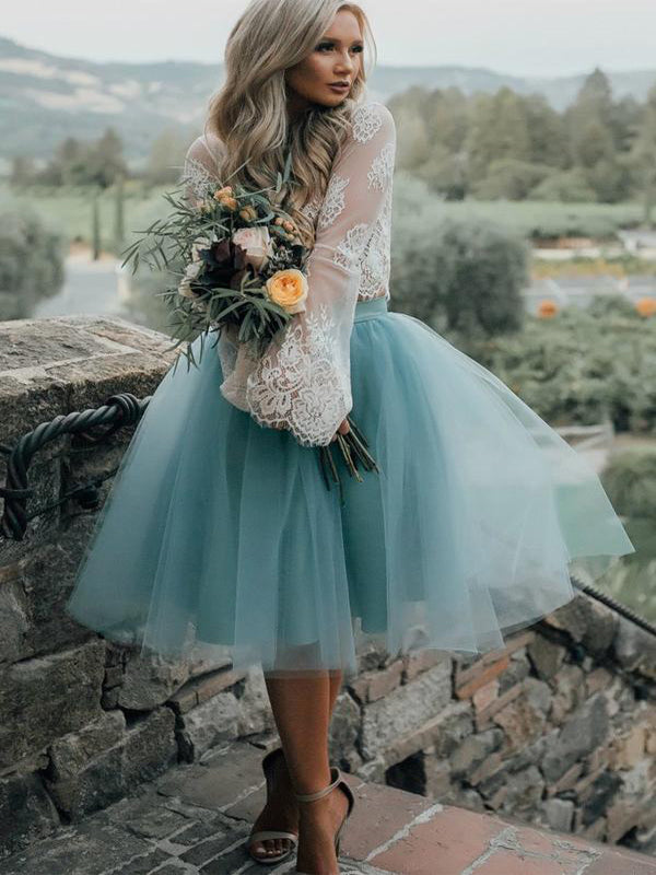 Long Sleeve Lace Short Turquoise Homecoming Dresses, Affordable Short Party Sweet 16 Dresses, Perfect Homecoming Cocktail Dresses, CM563
