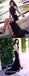 Sexy Chic Black Halter Modest Sheath Cheap Long Prom Dresses, QB0595