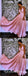 A-Line Spaghetti Straps Sleeveless Pink Floor Length Prom Dresses, QB0735