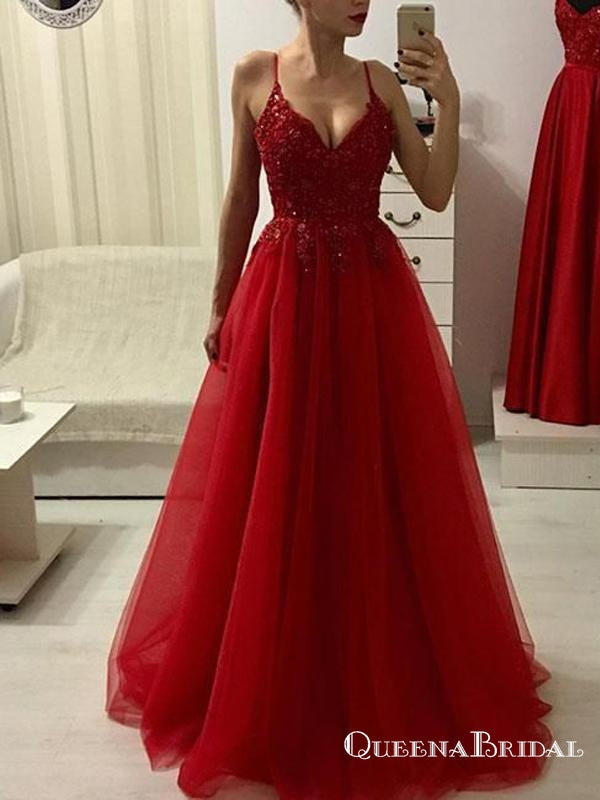 Gorgeous Wine Red Ball Gown Beaded Sweetheart Long Formal Dress, Dark –  Cutedressy