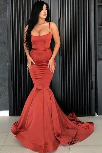 simple red mermaid dress Amazing Red Mermaid Prom Dress Off-the-Shoulder With Slit Detachable Skirt